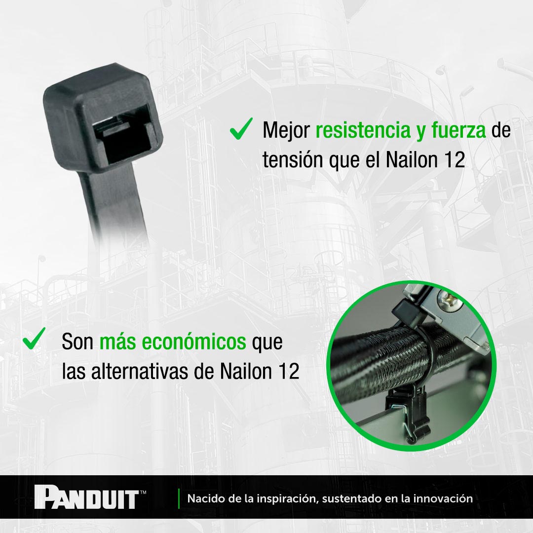 PanduitLATAM's tweet photo. Panduit presenta el primer producto de Nailon 612 listo para condiciones exteriores, con muchas ventajas sobre el Nailon 12: #Cintillos para Cables, listos para demostrar la calidad que nos caracteriza. ✅https://t.co/vosuAovU6K
#SolucionesElectricas #ConozcaPanduit https://t.co/RQ3G5oNWPa