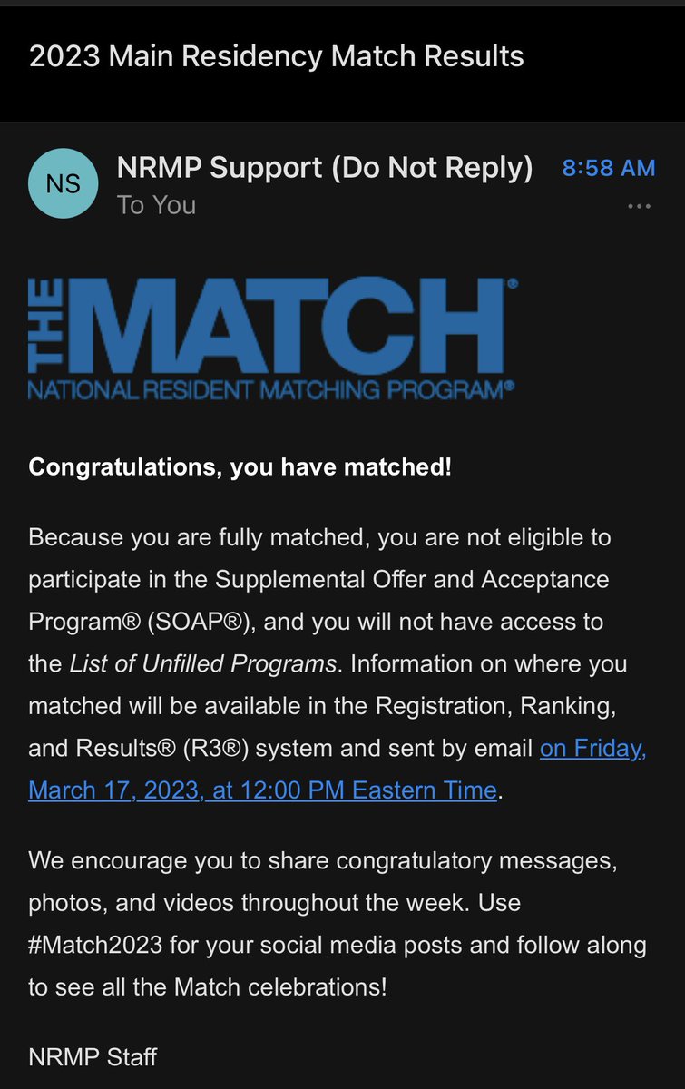 I’m going to be a surgeon 🥹 s/o to all the incredible mentors that gave me the confidence to dream hard & work harder. I’m employed!! #Match2023