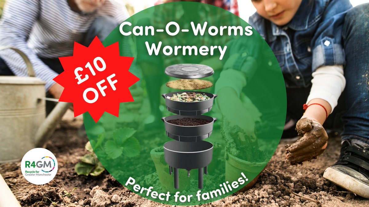 GMGreenCity's tweet photo. #CompostWeek23 Save Β£10 on 9 different compost bins and wormeries at https://t.co/pVlSE2PKRs
Just type in your Greater Manchester postcode to see the discounts (excl Wigan) #LetsCompostNow #GMGreenCity https://t.co/tuxUdal2qo