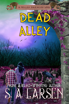 It's Marvelous Middle Grade Monday with a review of Dead Alley: A Motley Education Book by <a href="/SA_Larsen/">S. A. Larsen (Sheri) DEAD ALLEY🪦👻🧩 OUT NOW!</a> 
logcabinlibrary.blogspot.com/2023/03/mmgm-r…