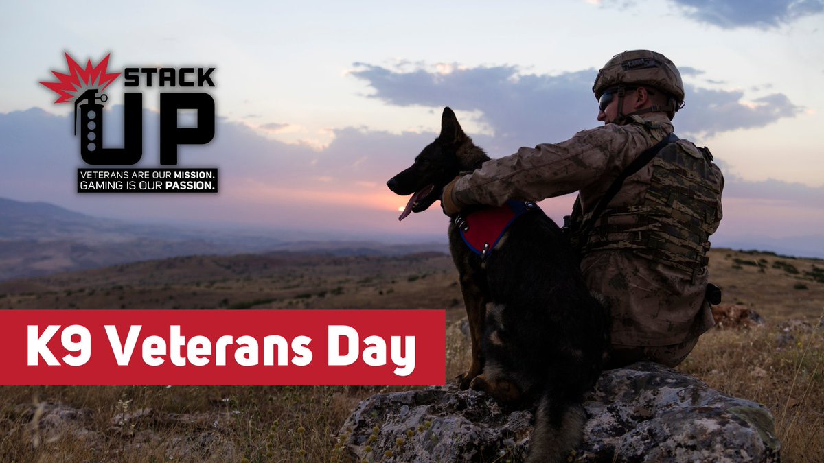 StackUpDotOrg's tweet photo. Today is K9 Veterans Day. We hope as you remember our human Miliary servicemembers, you remember our K9 good-boys-in-arms. 🫡 https://t.co/UcKfJr8nL0