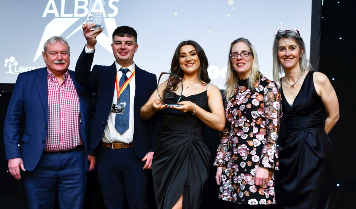 SRUC's tweet photo. Agriculture, Horse Care and Engineering students from SRUC were among the top winners at this year’s @LantraScotland #ALBAS23. Six SRUC finalists, including Danny and Naomi (pictured), came away with a total of seven prizes between them from the event: https://t.co/hHftla5pWM https://t.co/4uStypmVM3