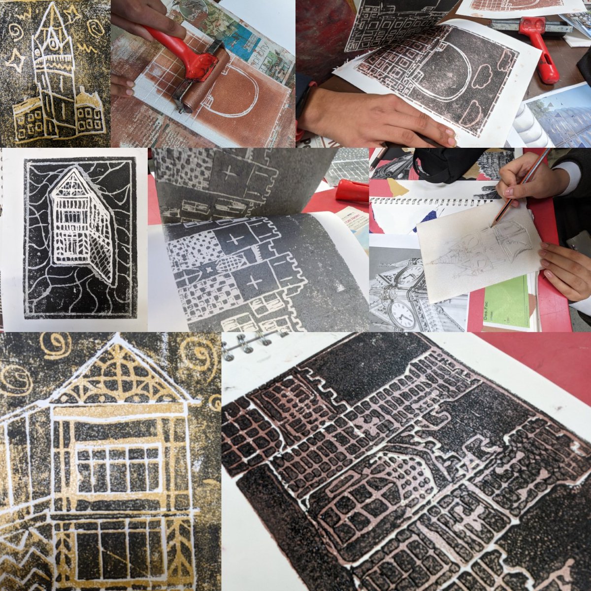 BChampCollege's tweet photo. Our year 8 students have been getting creative, experimenting with our new metallic inks to create these stunning poly prints.
#printmaking #beauchamp #polyprinting #polyprinting #metallicink https://t.co/7rMgFkUg6e
