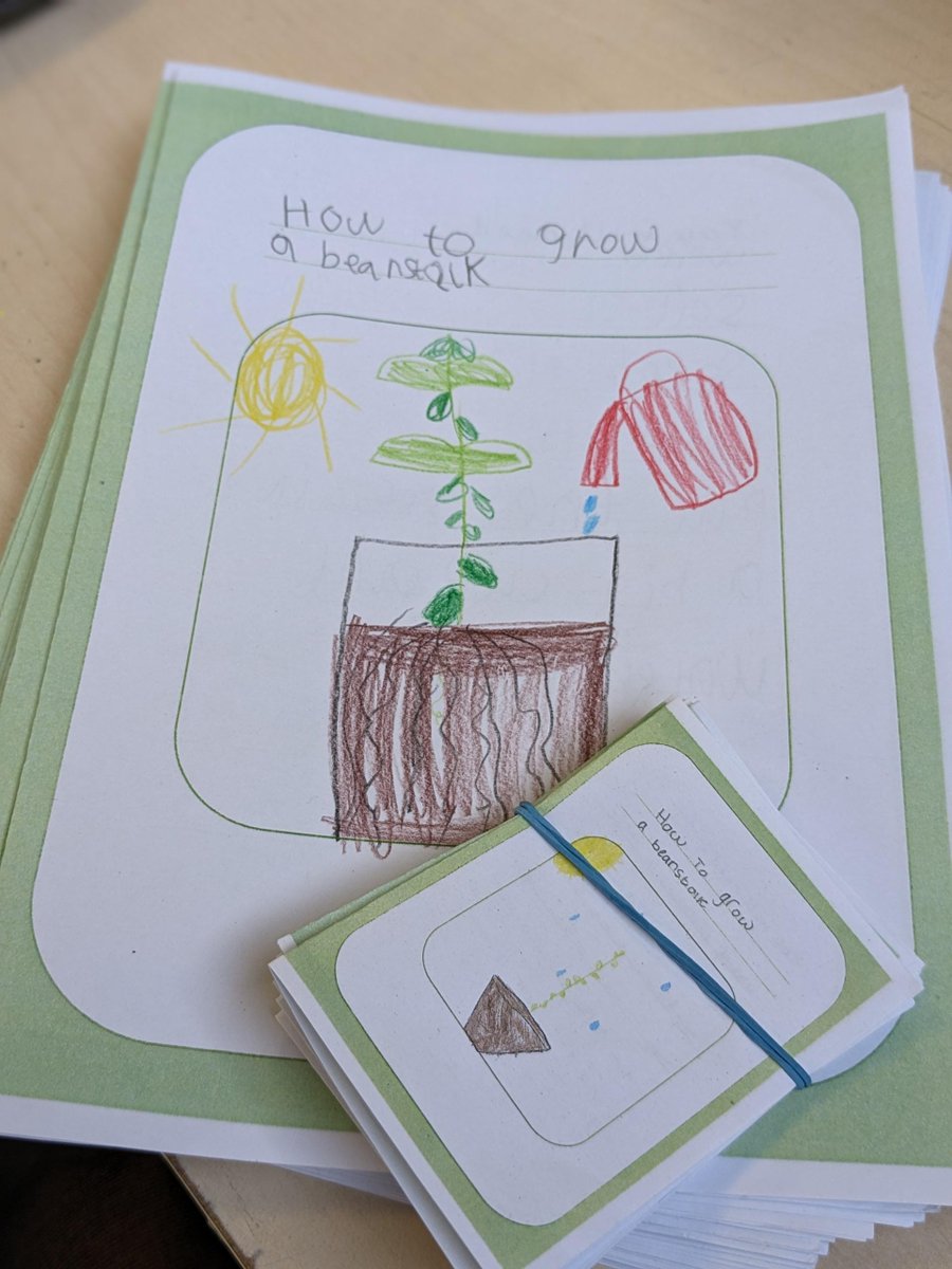 Year 1 loved making care labels for beanstalks and can't wait to get planting next week!