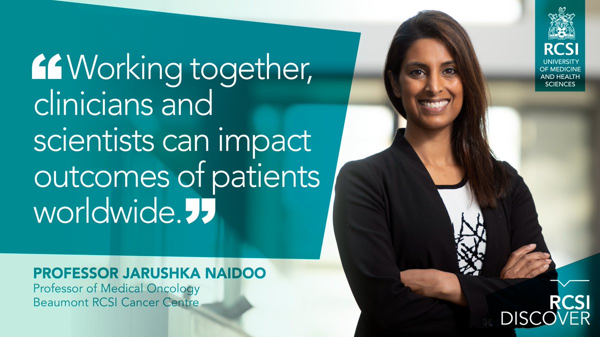 RCSI (@rcsi_irl) on Twitter photo RCSI researchers drive innovation to find new, targeted treatments for #cancer.
Prof Jarushka Naidoo <a href="/DrJNaidoo/">Jarushka Naidoo</a> is leading vital clinical trials on #immunotherapy to ensure this science is translated into real benefits for patients.
rcsi.com/people/profile…
#RCSIdiscover #SDG3 RCSI researchers drive innovation to find new, targeted treatments for #cancer.
Prof Jarushka Naidoo <a href="/DrJNaidoo/">Jarushka Naidoo</a> is leading vital clinical trials on #immunotherapy to ensure this science is translated into real benefits for patients.
rcsi.com/people/profile…
#RCSIdiscover #SDG3