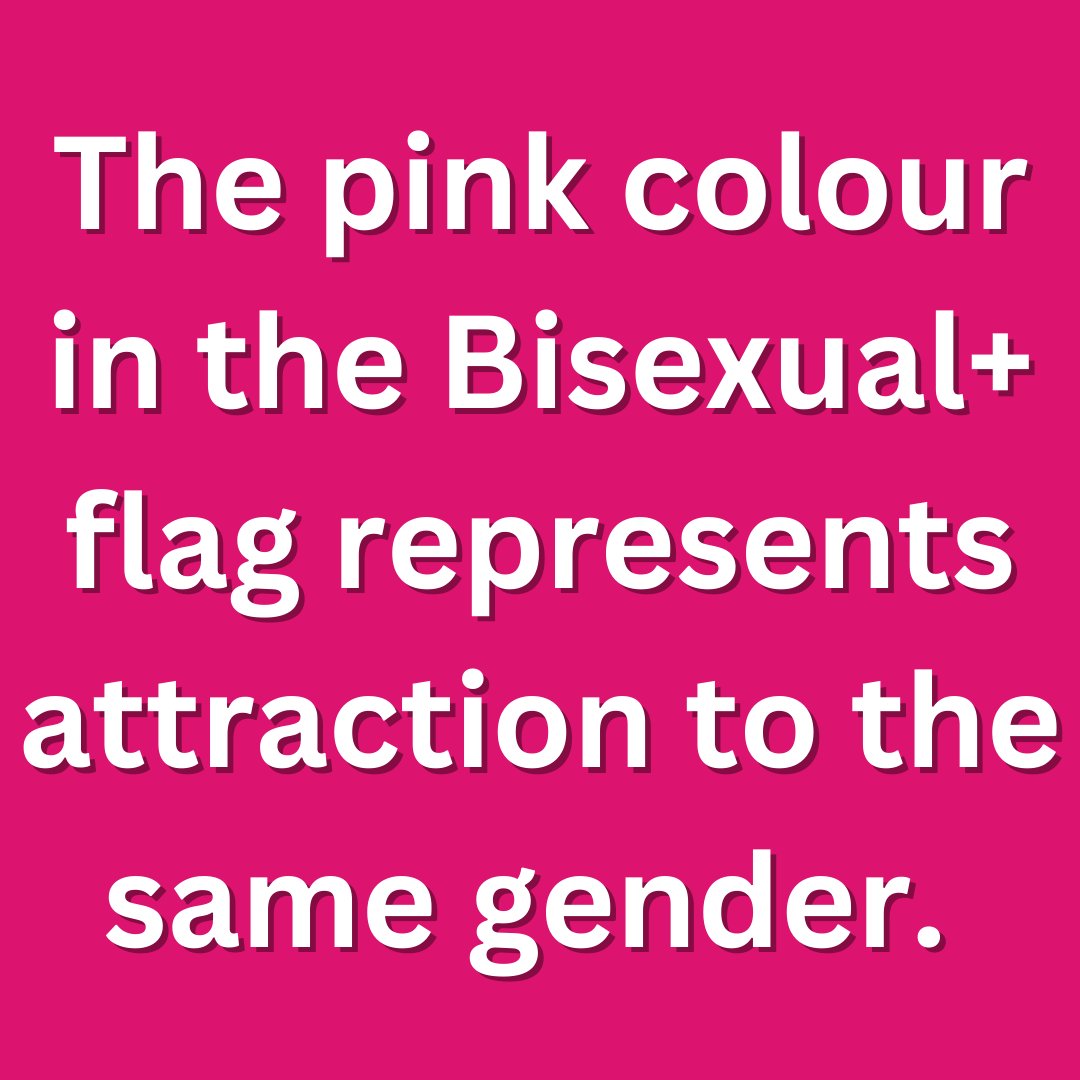 LGBTplusNotts's tweet image. What do the colours of the Bisexual+ flag mean? The Bisexual+ flag was created by Michael Page in 1998 to increase visibility of Bisexual people within society.