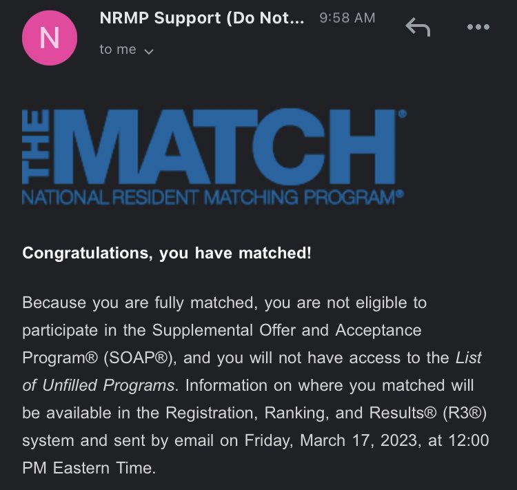NriaguVal's tweet photo. I matched! A very surreal feeling knowing I’m going to be a resident in Internal Medicine. 

#Match2023 #insidethematch https://t.co/h9EKbWy49r