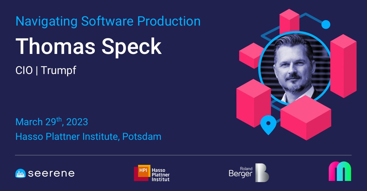 Thomas Speck, the CIO of TRUMPF, will join a cadre of other leading IT executives at the Hasso Plattner Institute, where he'll share his strategies for leveraging IT to make corporations more resilient and and effective.

Register for the livestream now: bit.ly/3mz1Xat
