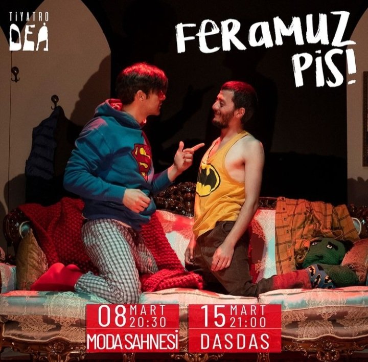 Feramuz Pis! 15 Mart saat 21:00'de <a href="/dasdasistanbul/">DasDas Ataşehir</a> da. Biletler: tiyatrodea.com/oyun-adi/feram…