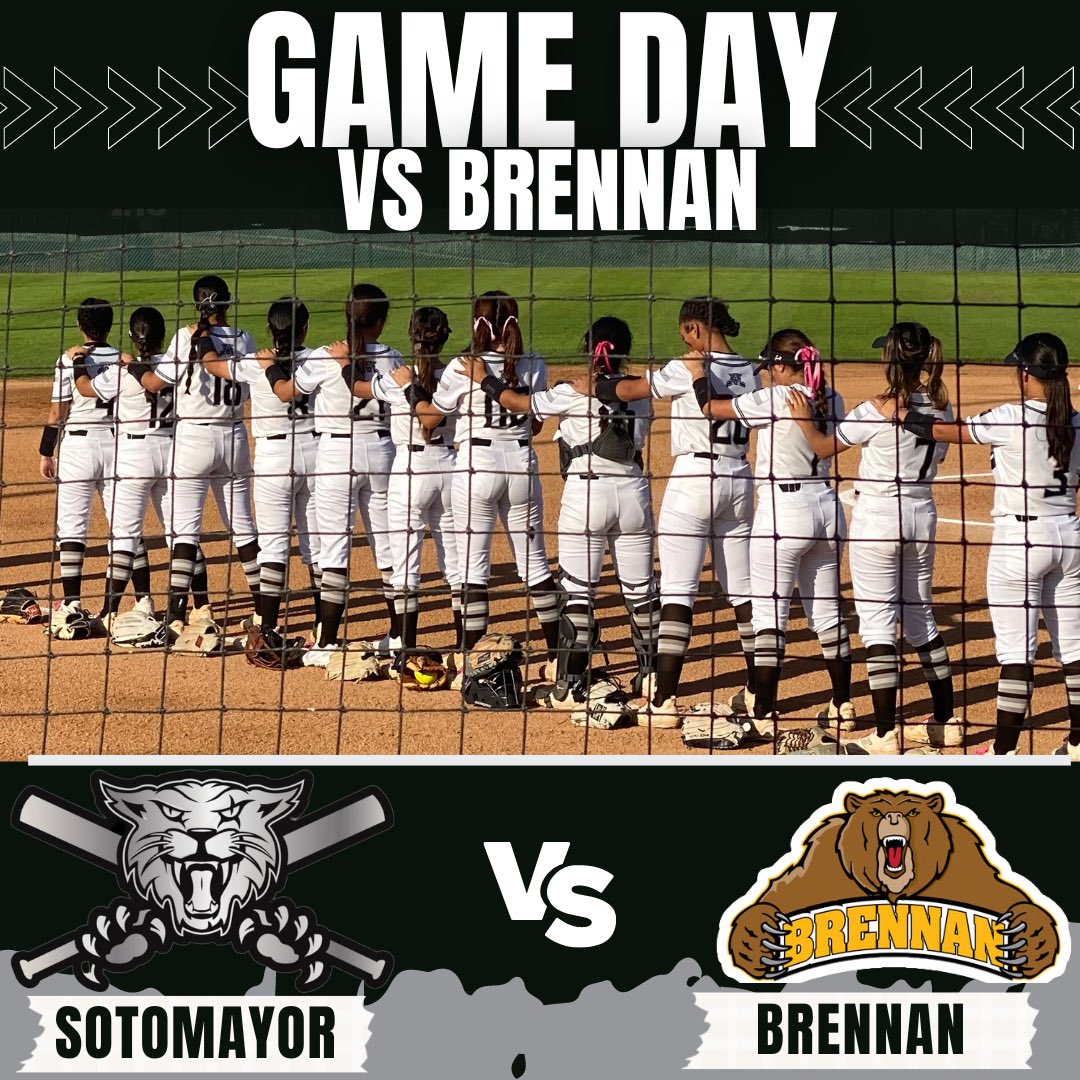 SotocatSoftball's tweet photo. 🥎 🚨 GAME DAY 🚨 🥎
🆚 BRENNAN 🐻 
🗓 3/13
⏰ 12pm
📍NS F2
#GoWildcats 🐾
#WildcatSoftball @WildcatsDen_SA @NISDSotomayor https://t.co/jsxAZ6yEEU