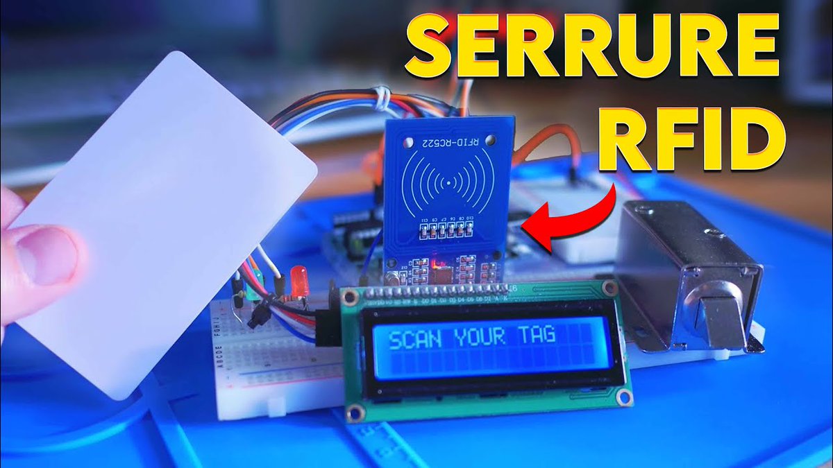 [NOUVELLE VIDÉO 🎬]
Système de serrure RFID avec l'Arduino 🔒

▶️youtu.be/k_Wx5GNPtIw