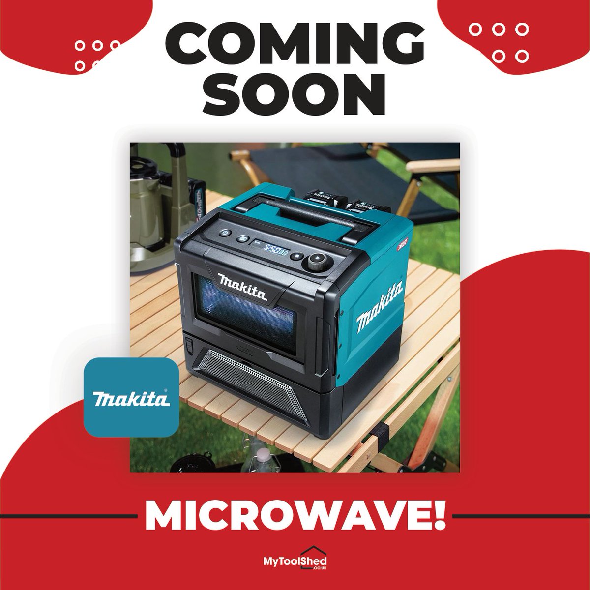 MyToolShed's tweet photo. 👀 Introducing Makita’s first-ever cordless microwave! Initial testing has been completed, and it looks to be in the late stages of development. Be sure to follow for further information such as release dates etc.

https://t.co/KmIOHlGj3x

#makita #makitamicrowave #makitatools https://t.co/cAGBR1ZGDD
