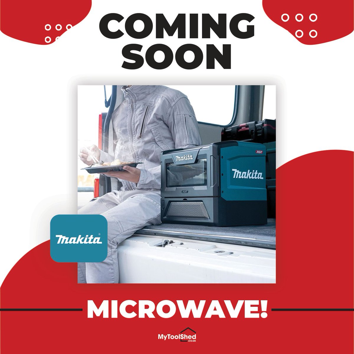 MyToolShed's tweet photo. 👀 Introducing Makita’s first-ever cordless microwave! Initial testing has been completed, and it looks to be in the late stages of development. Be sure to follow for further information such as release dates etc.

https://t.co/KmIOHlGj3x

#makita #makitamicrowave #makitatools https://t.co/cAGBR1ZGDD