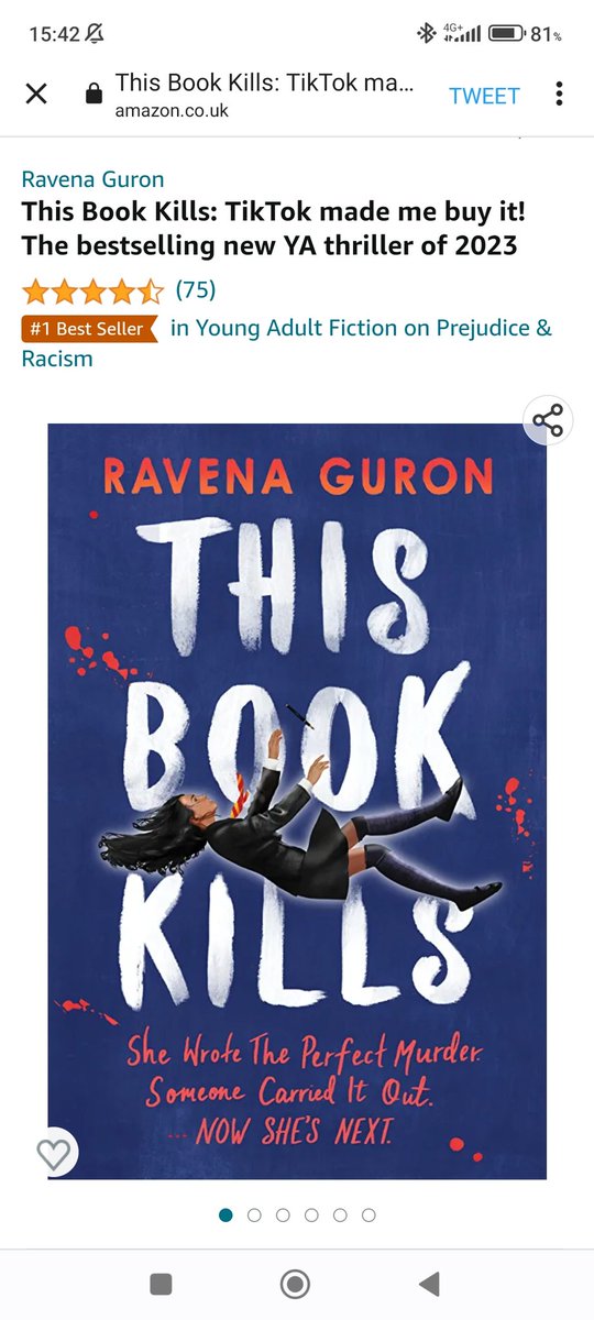 RavenaGuron's tweet image. Over 2 months post publication and This Book Kills has a number 1 bestseller badge on Amazon!!!