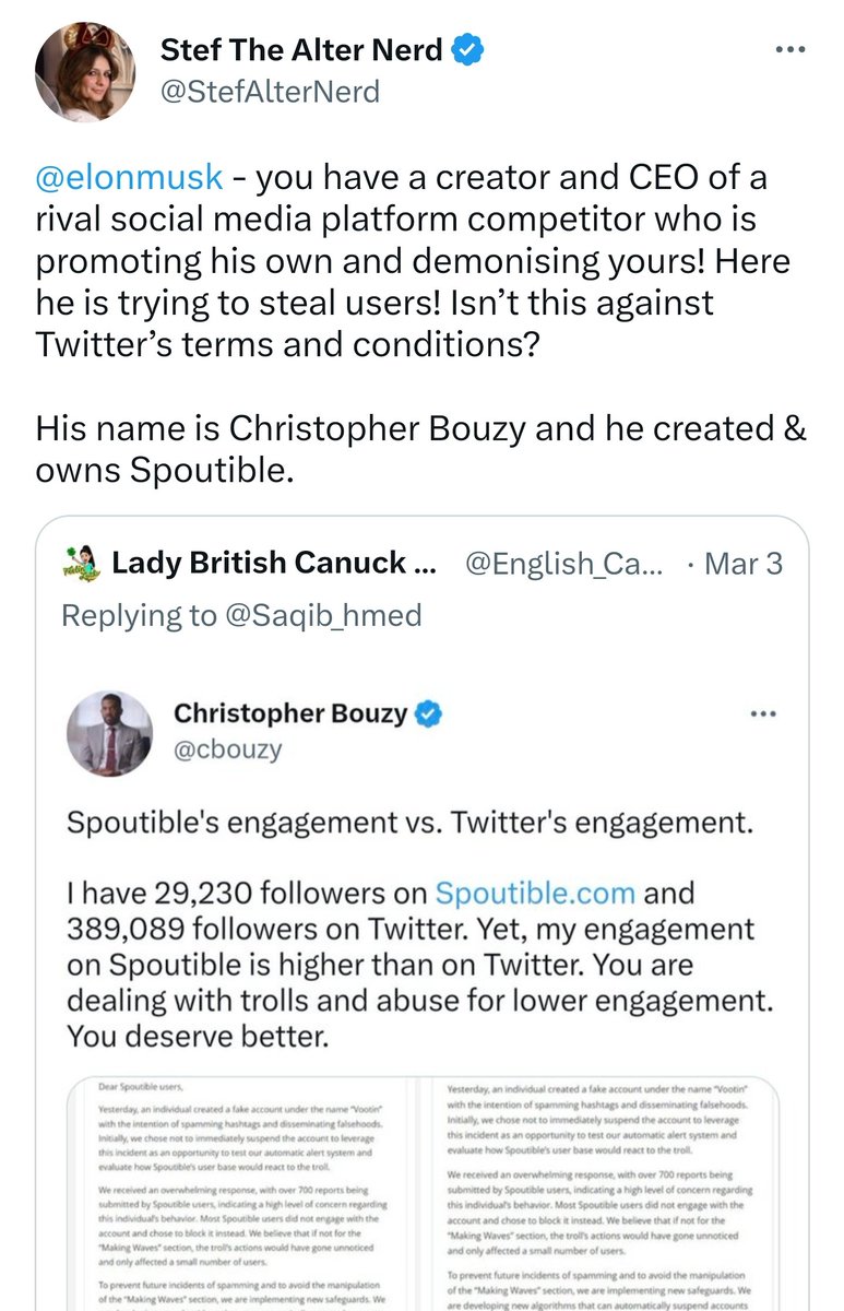cbouzy's tweet photo. I love it when they whine about me to Elon. They have been at this for months and haven't accomplished anything. "Do something!"😂🐳

https://t.co/hfFdnf3QqT https://t.co/ldSjau4BSN