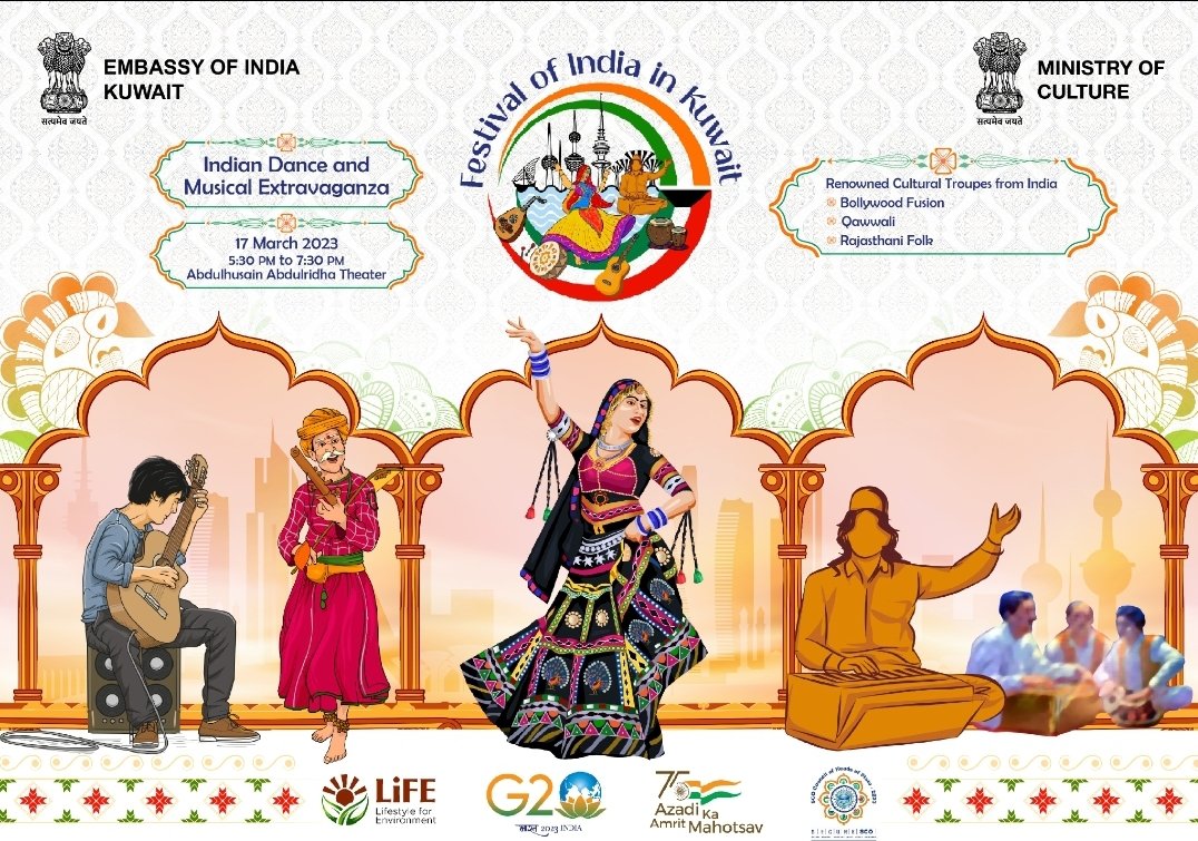 Indian Embassy Organizing Festival of India in Kuwait