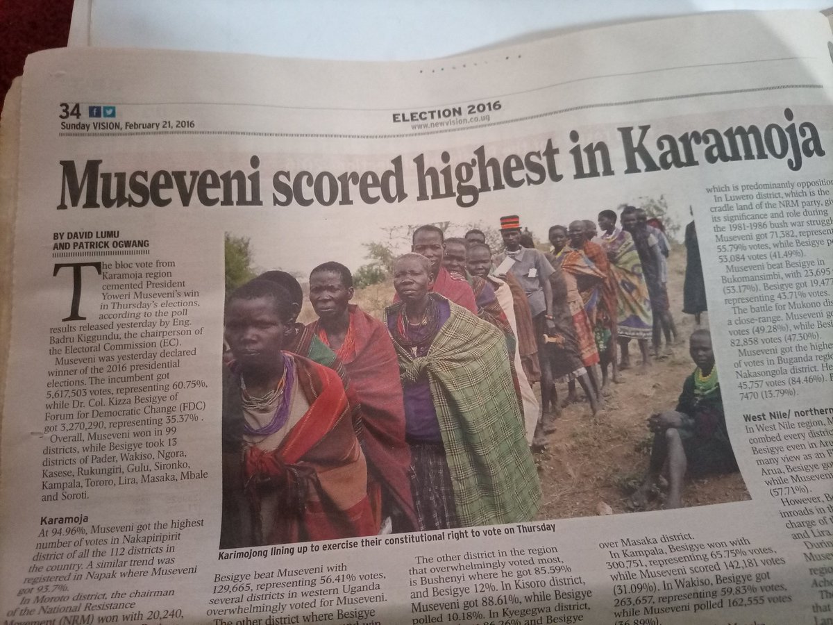 Hemispheressaf1's tweet photo. Ever this government has been scoring high for NRM in Kalamoja region In 2016 Museveni scored 94.96% . You can guess what other candidates got But yet this government instead of rewarding them, they are stealing from these poor , impoverish communities. The #ironsheet scandal https://t.co/HTq2RXRnQN