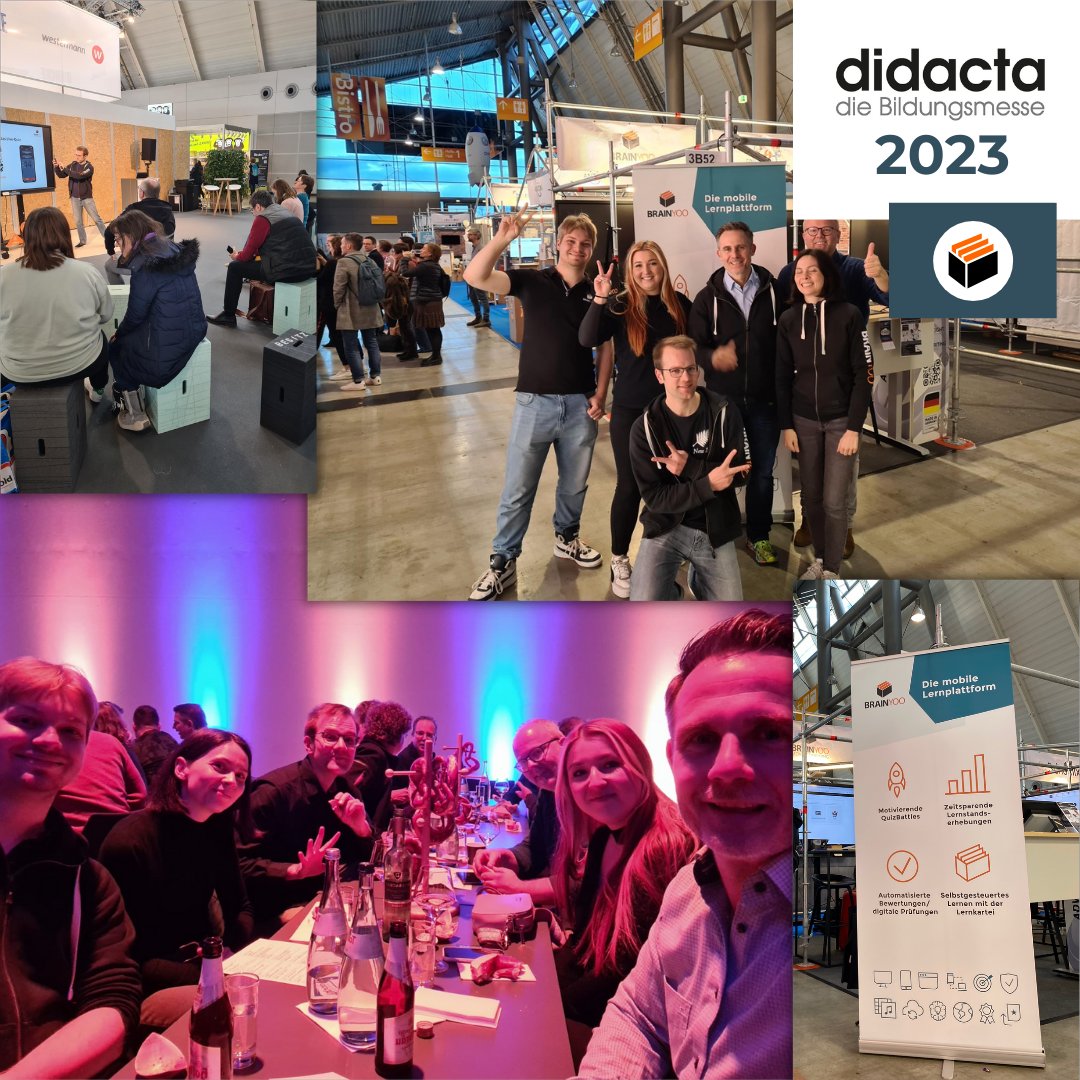 brainyoo's tweet photo. Vielen Dank für diese tolle @didacta_messe 2023!

Wir hatten viele sehr gute Gespräche, haben neue und alte Bekannte getroffen und hatten auch eine Menge Spaß! 🥳

#didacta2023 #digitalerunterricht #digitaleschule #digitalebildung #twitterlehrerzimmer #bildungfüralle https://t.co/bTkWXJrTGP