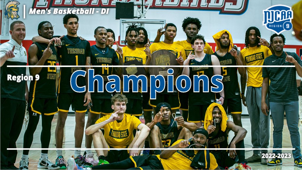 njcaa_region9's tweet photo. Trinidad State defeated Casper 78-77 to win the 2022-2023 DI Region 9 Championship.
The Trojans will face Tallahassee on March 20th at 8:30pm CT at the NJCAA National Tournament.
Congratulations Trojans! 
@tscmbb @TSCATHLETICS https://t.co/yi1nabi4ZF