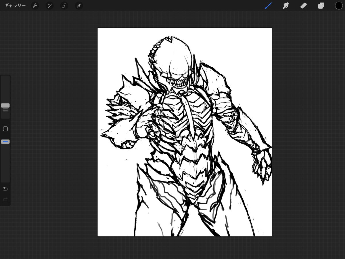 ブルアカの絵描きました 