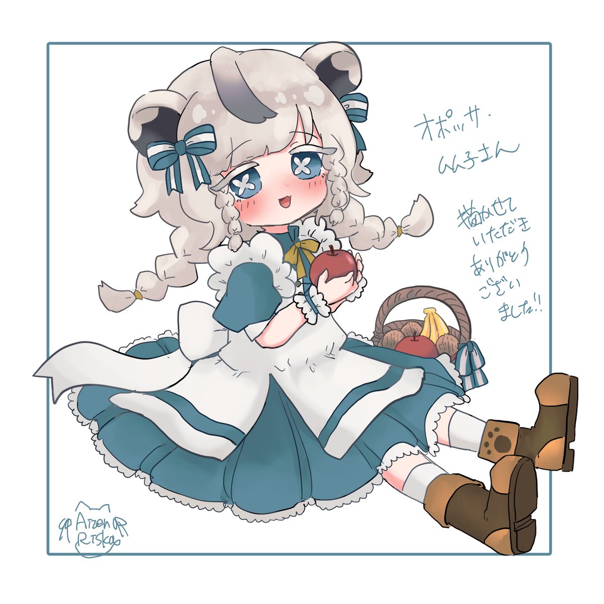 aizenriska's tweet photo. 今日描いた絵 https://t.co/9X1LCTJdSy