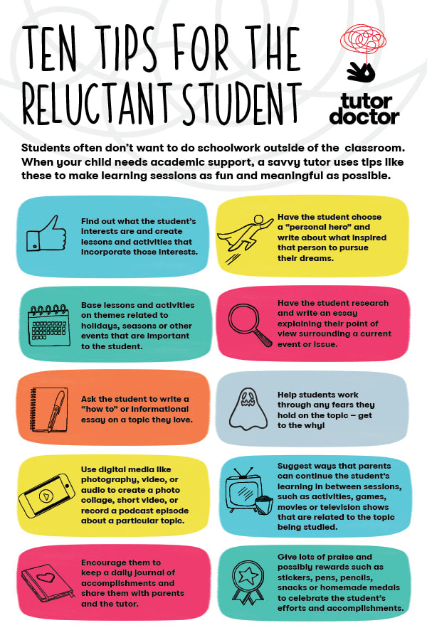 Does your student dislike doing school work outside the classroom? Here are ten tips for encouraging #ReluctantStudents 👇 #StudentTips #ParentingAdvice