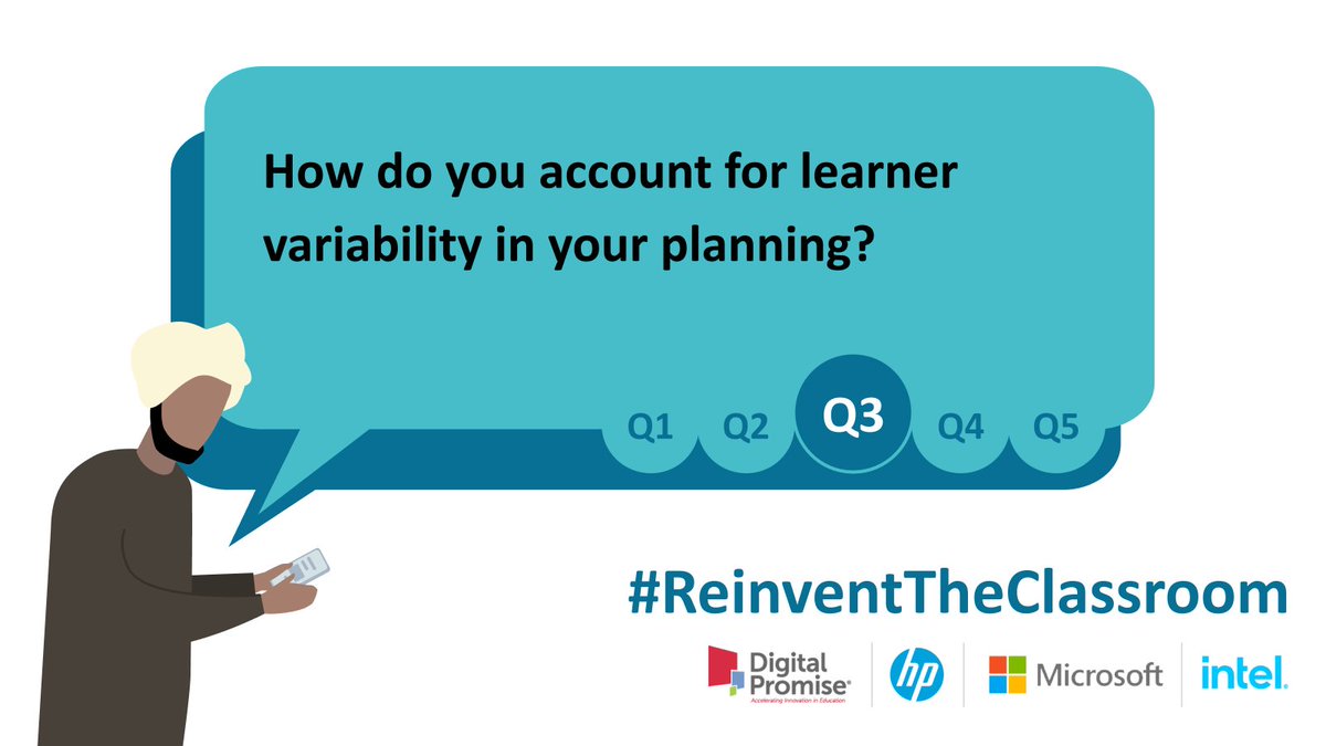 DigitalPromise's tweet image. Q3: How do you account for learner variability in your planning? Consider these LVP Essential Questions to support your reflection: bit.ly/3IqFKmy #ReinventTheClassroom