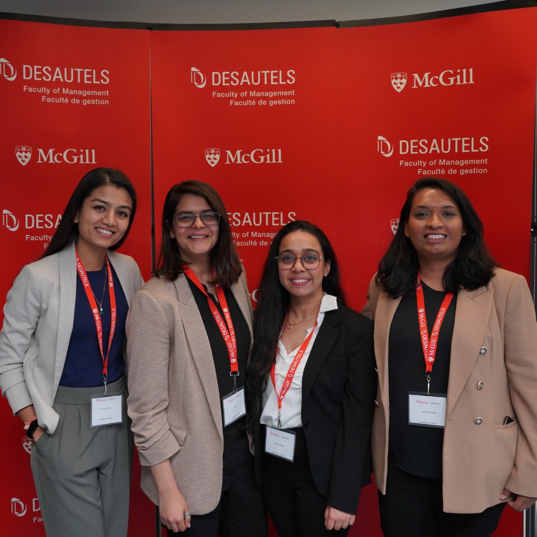 Congrats to #IveyMBA students Ritika, Mehak Walia, Jeann Lasrado, and Shreya Gupta on winning the inaugural McGill-Desautels Negotiation Competition! This all-women team placed first out of 10 teams of MBA students. 

Thank you for a great event <a href="/mcgillu/">McGill University</a> <a href="/DesautelsMcGill/">McGill Desautels</a>!