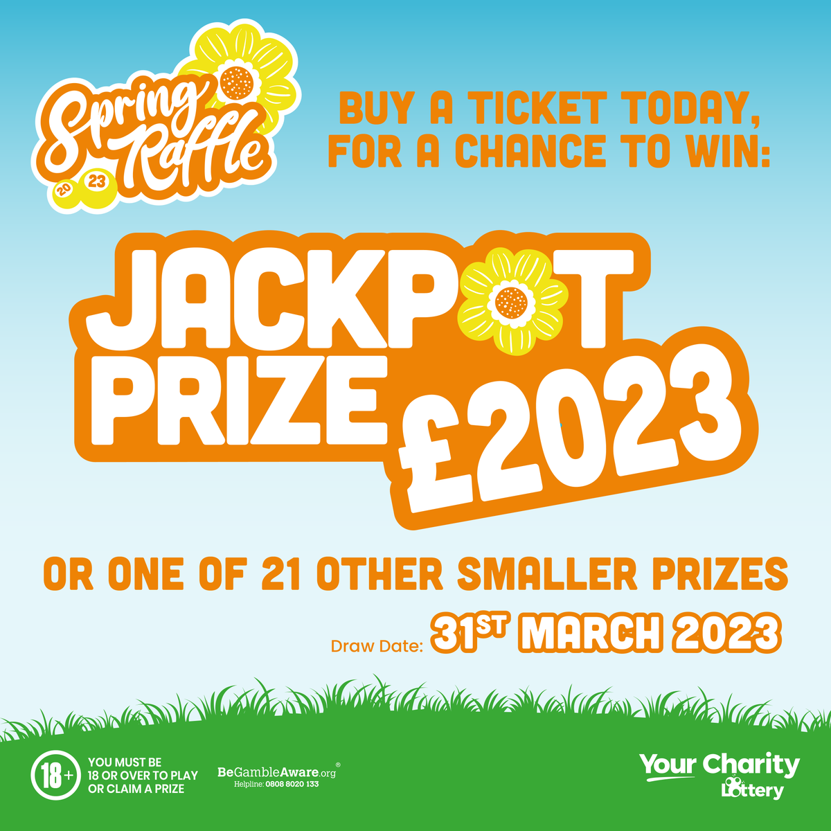 Make sure to enter for as little as £1 per number and support local charities whilst being in with the chance of winning the year in cash, that's £2,023 up for grabs.

👉 Enter now: bit.ly/YCLSpringRaff

Players must be 18 or over. 🔞