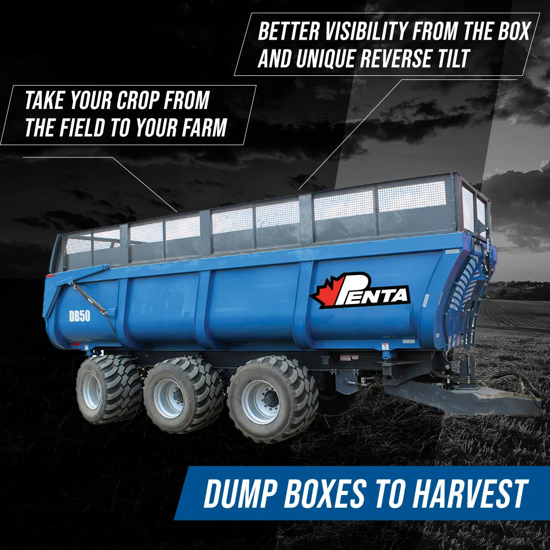 PentaFarmEquip's tweet photo. From the field to the farm and back to the field - Penta’s equipment allows you to put every aspect of farming to use.

Visit https://t.co/LmADgqyHwl to learn more about our full range of Penta equipment! 

#pentaproud #ag #mixer #dumpbox #manurespreader #canadianmade #beef https://t.co/iNCTgx7bsP