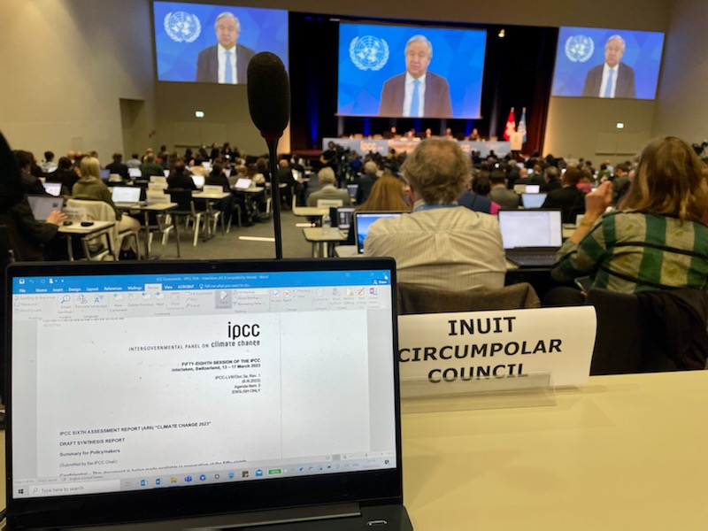 ICC is the first Indigenous Peoples’ Organization to get Observer status at the Intergovernmental Panel on Climate Change (IPCC). ICC is attending the approval session for the 6th Assessment Report Summary for Policy Makers this week in Interlaken, Switzerland. #Inuit <a href="/IPCC_CH/">IPCC</a>