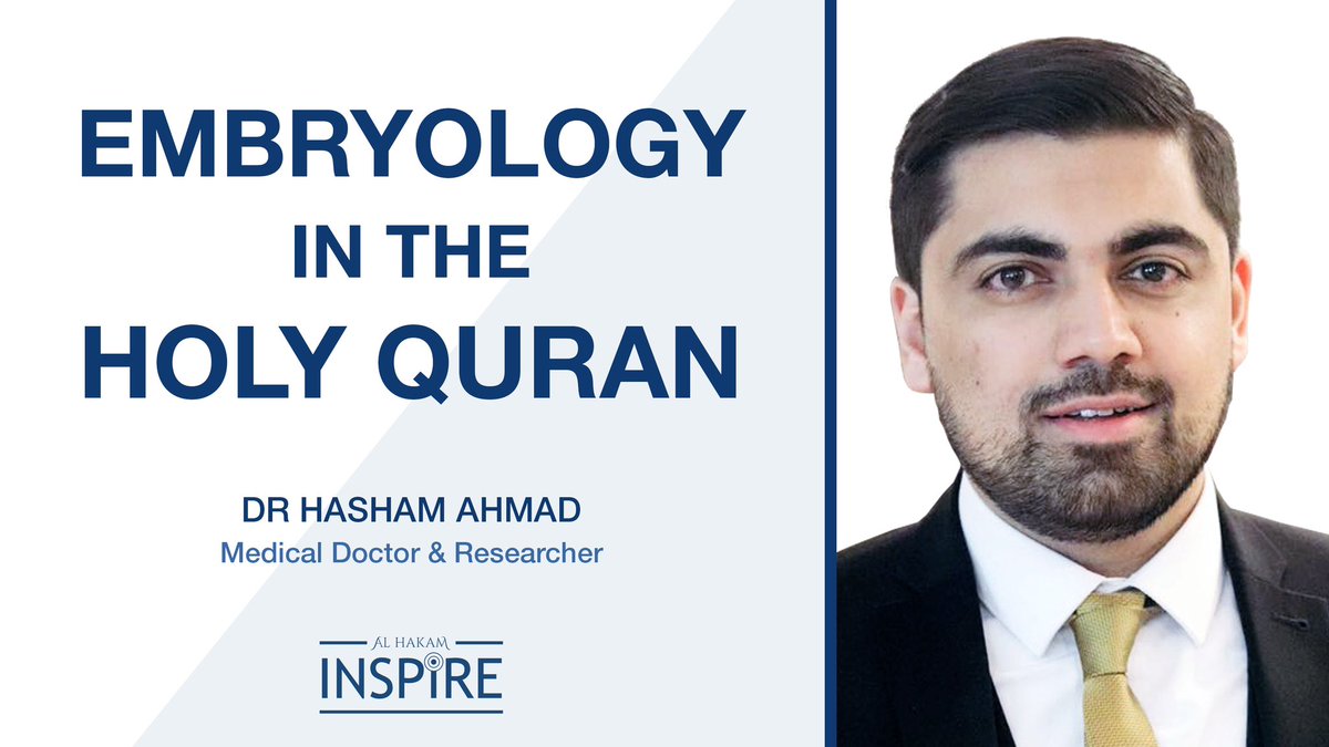alhakaminspire's tweet photo. 🎙️🎧 EMBRYOLOGY IN THE HOLY QURAN | Dr Hasham Ahmad | AHI Podcast #14

@drhashamahmad @alhakaminspire 

We discuss:

• What is #Embryology?
• What process is being described?
• Understanding the #Arabic text
• #Scientific accuracy
• The #Mircale of the Holy Quran https://t.co/HnWCCFNu8F