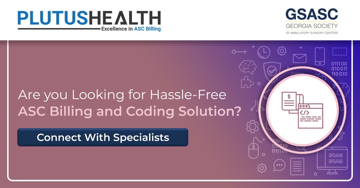 PlutusHealthRCM's tweet image. Let’s simplify the complex ASC billing and coding services with ease. Plutus Health has been providing end-to-end RCM services to ASCs for 15+ years. 
Connect with our experts today.
hubs.li/Q01DWgZS0
#ASC #ASCcoding #ASC #medicalcoding