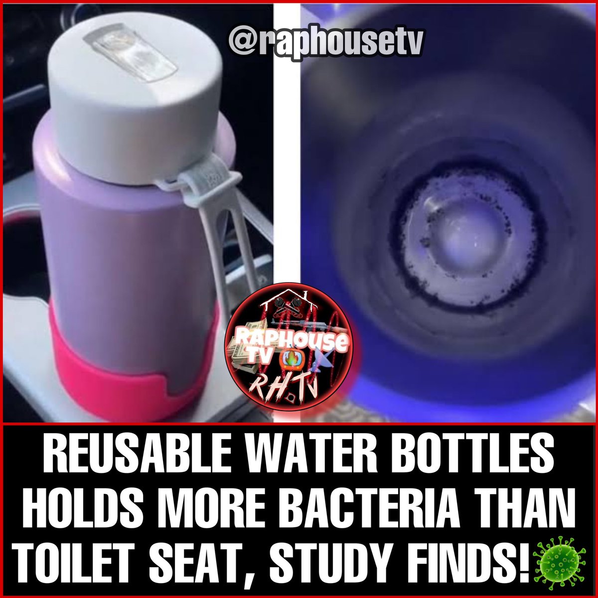 Reusable Water Bottles Holds more Bacteria Than a toilet seat 🚽 , Study Finds🤯🦠