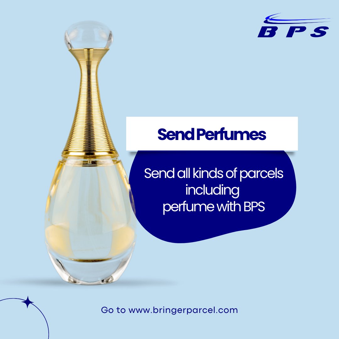 BringerParcel's tweet photo. Hello! At Bringer Parcel Services we want to assure you that you can confidently send your perfumes to any destination knowing they will arrive in perfect condition and on time. Trust us to make your shipment a pleasant experience! #BringerParcel #SecureShipping #IntactPerfumes https://t.co/Ai9hs4i7jZ