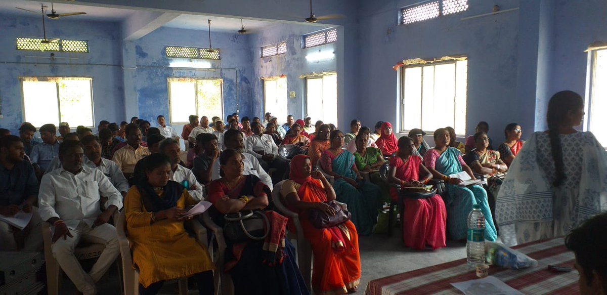 sbmgmulugu's tweet photo. SBM Phase-II, Training on #ODF_Plus components at #Venkatapur Mandal, Mulugu District.
Day 1: Class Room Training Sessions (#ODF_Sustainability, #GrayWaterManagement, #BioDegradableWasteManagement, #PlasticWasteManagement & #FecalSludgeManagement)
@CollectorMulugu @iLa_TRiPaTHi https://t.co/UCUEq62qQe