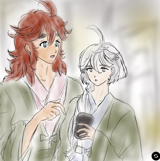 旅行先では浴衣も着るだろーなぁ。という妄想rkgk#スレミオ#水星の魔女日本周遊ツアー 