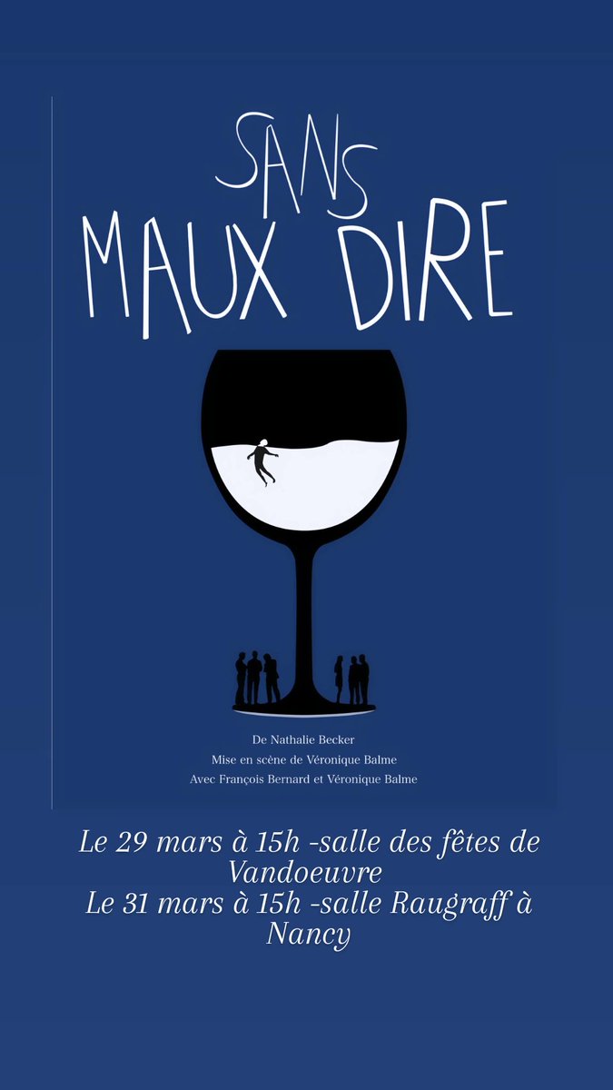 FranceDpression's tweet photo. Pièce de Théâtre
" Sans Maux Dire " propose d 'explorer le chemin tortueux qui est le nôtre lorsqu'on vit une dépression . Le spectacle permet à tous de partager et comprendre les mécanismes d'une dépression  en riant très souvent et en étant touché parfois .
 Entrée 5 euros https://t.co/ewQq3f8KDW