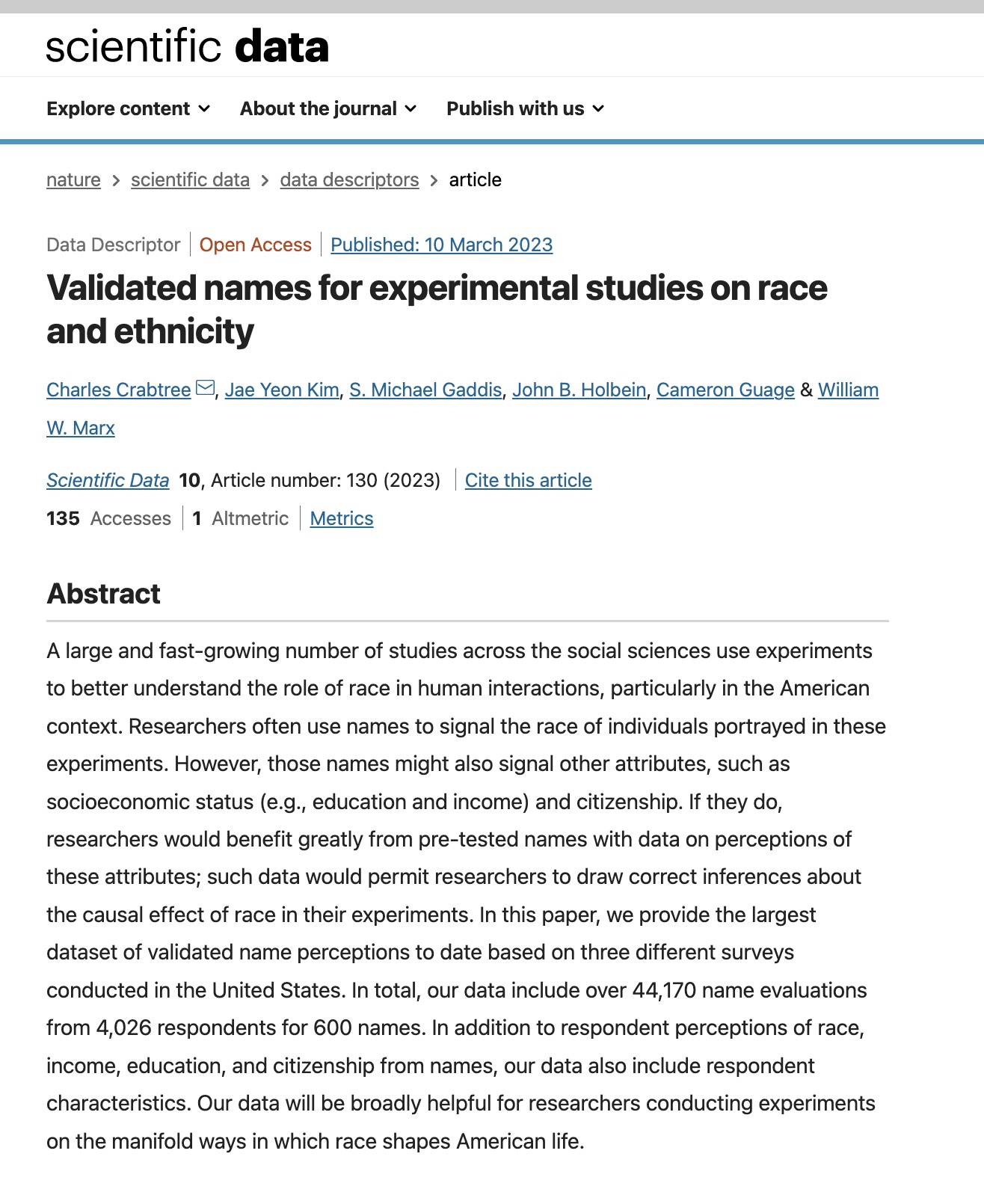 John B. Holbein on X: &ldquo;Running a study where you use names to 