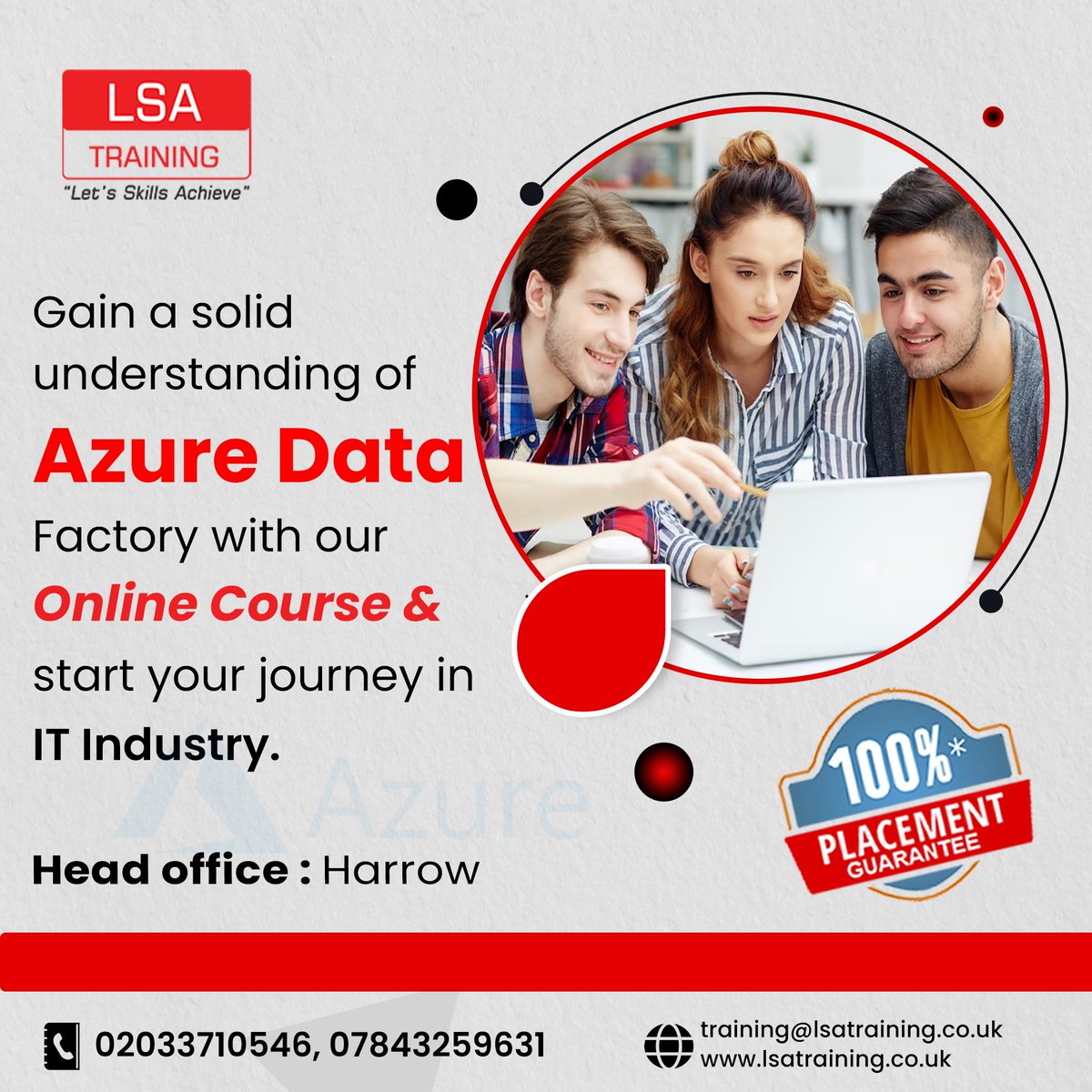 LSATRAINING's tweet image. Find the Best Microsoft Azure training institutes in the United Kingdom. This is a job-oriented training with practicals.

We also offer 100% job placements.

To learn more about our program and your opportunities contact us

#lsatraining #azure #microsoftazurecourse