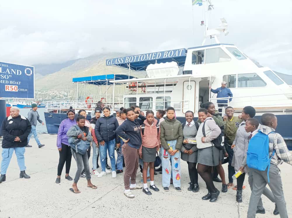 DGHouseofHope's tweet photo. A wonderful first term outing with members of the Hout Bay Hopers Reading Plus group to Seal Island 🦭 With thanks to Circe Launches for the tickets.

#denisgoldberg #houseofhope https://t.co/XQrym1p4p3