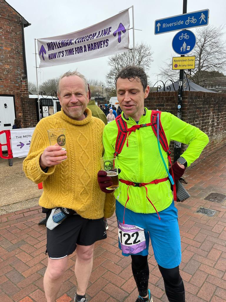 Last post from me on running for quite a while🤞. Thanks to everyone who contributed to getting this cadaver round 26 miles of Sussex downland yesterday. It was brutal -  but we did it! And gathered £820 for the amazing <a href="/AmazeSussex/">Amaze Sussex</a>. 🙏 🙏 🙏 🙏 #thatsenoughnow #goingforaliedown