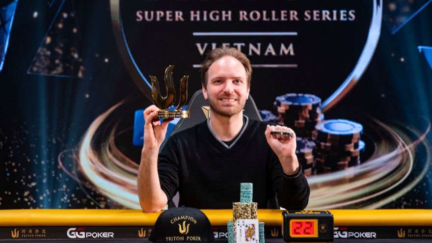 highstakesdb's tweet photo. π Mike Watson(@SirWatts) Bags @tritonpoker $50k Short Deck Title & $695,000.
π¨π¦ Canadian #MikeWatson bagged his first #Triton title and a $695,000 payday to go with it by taking down the $50k #ShortDeck in Vietnam.
π° https://t.co/JIGJ39J2Pn
#Poker #LivePoker #Tournament https://t.co/7aK0Md3hrv