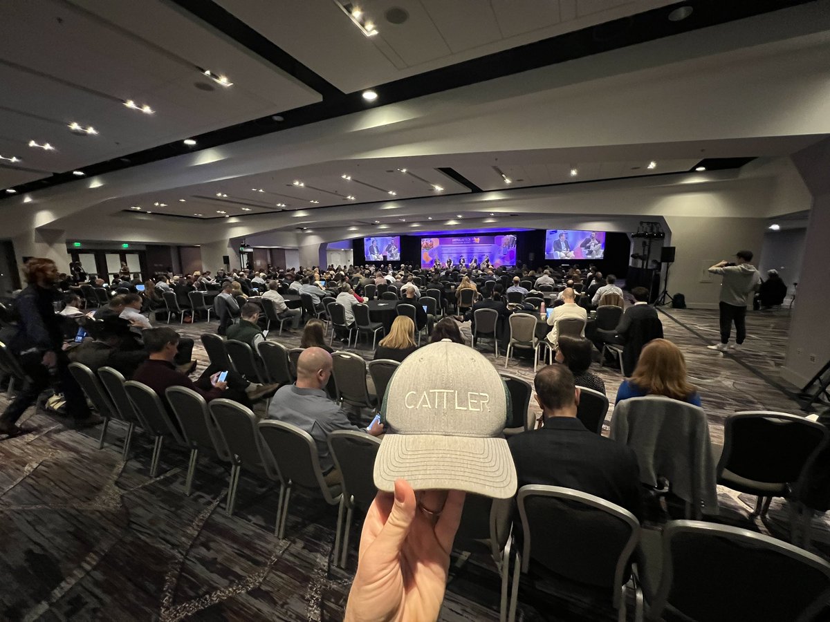 Cattler2's tweet photo. Here we go! @AnimalAgTech Summit has begun!
We have a day full of meetings and panels!
#beeftech #agtwitter https://t.co/kBBZySv59v
