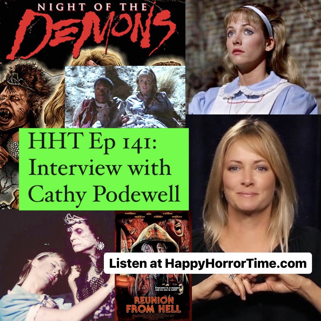 HappyHorrorTime's tweet photo. 👹 NEW INTERVIEW 👹
Cathy Podewell from #NightoftheDemons
Tune in to hear all about making this 80s cult classic, how she felt being a final girl, and what it was like returning to horror in 2021’s #ReunionFromHell 😈
Listen on our site or wherever you stream podcasts! 🎧 https://t.co/TObvB2411z