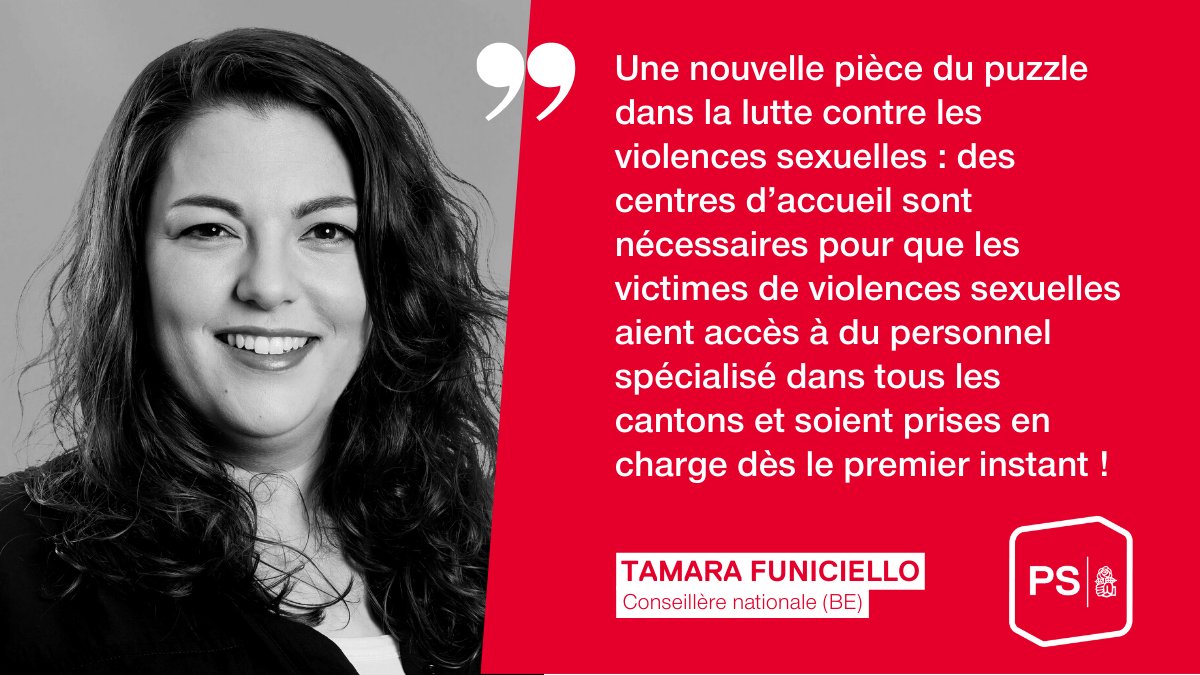 Toutes les régions doivent disposer d’un centre d’accueil d’urgence pour les victimes de violences. Le Conseil des États a lui aussi approuvé une motion de @Tamarafuniciell en ce sens. Le <a href="/PSSuisse/">PS Suisse</a> prend parti pour l'égalité de traitement des victimes dans toute la Suisse.