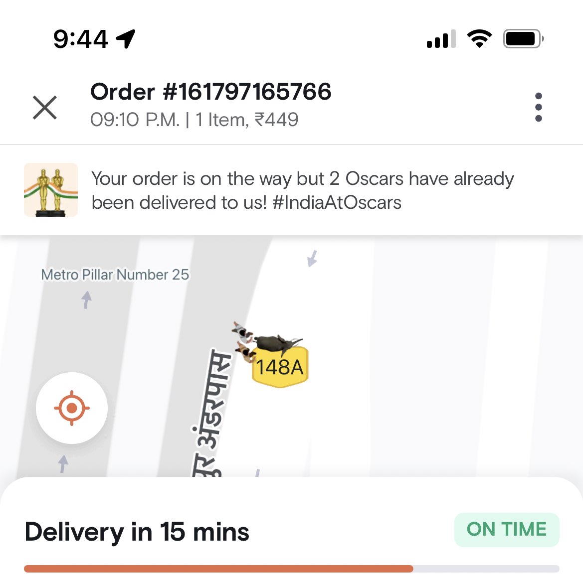jayanti05's tweet photo. @Swiggy what a cool integration. https://t.co/m4a8SSH6TV