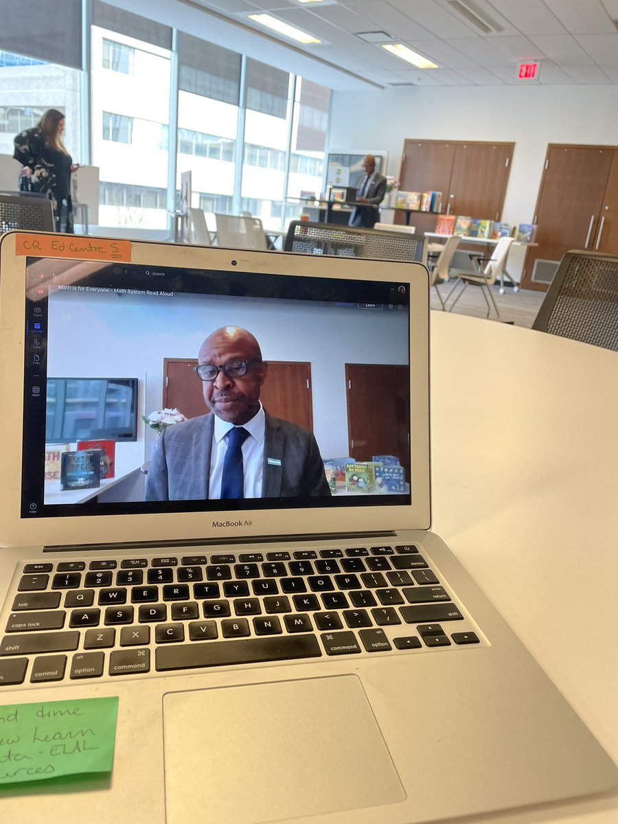 kn_jensen's tweet image. Thank you to Chief Superintendent @UsihChristopher for sharing his love of Math & Story by leading us through a #WeAreCBE System Read Aloud to celebrate International Mathematics Day tomorrow!  Thank you to the fabulous #CBEMath Math is  for Everyone!