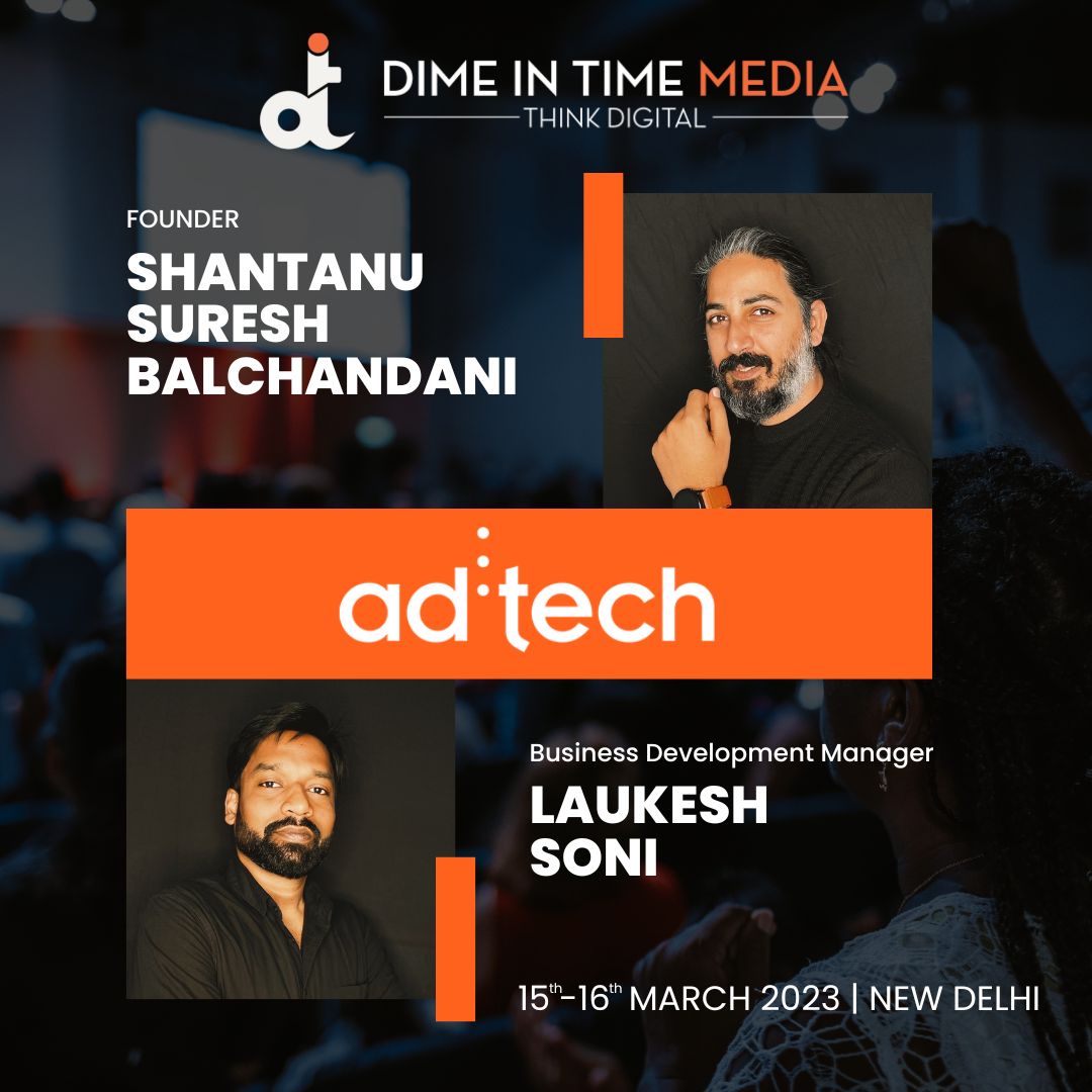 Dimeintimemedia's tweet image. Our team is ready to blow your mind🤯
Meet Mr. Shantanu Suresh Balchandani Founder &amp;amp; Mr. Laukesh Soni Business Development Manager of Dime In Time Media at @adtech_india Delhi.😊
.
.
.
#adtech #adtechnology #dimeintimemedia #thinkdigital #sponsered #affiliatekarketingconference