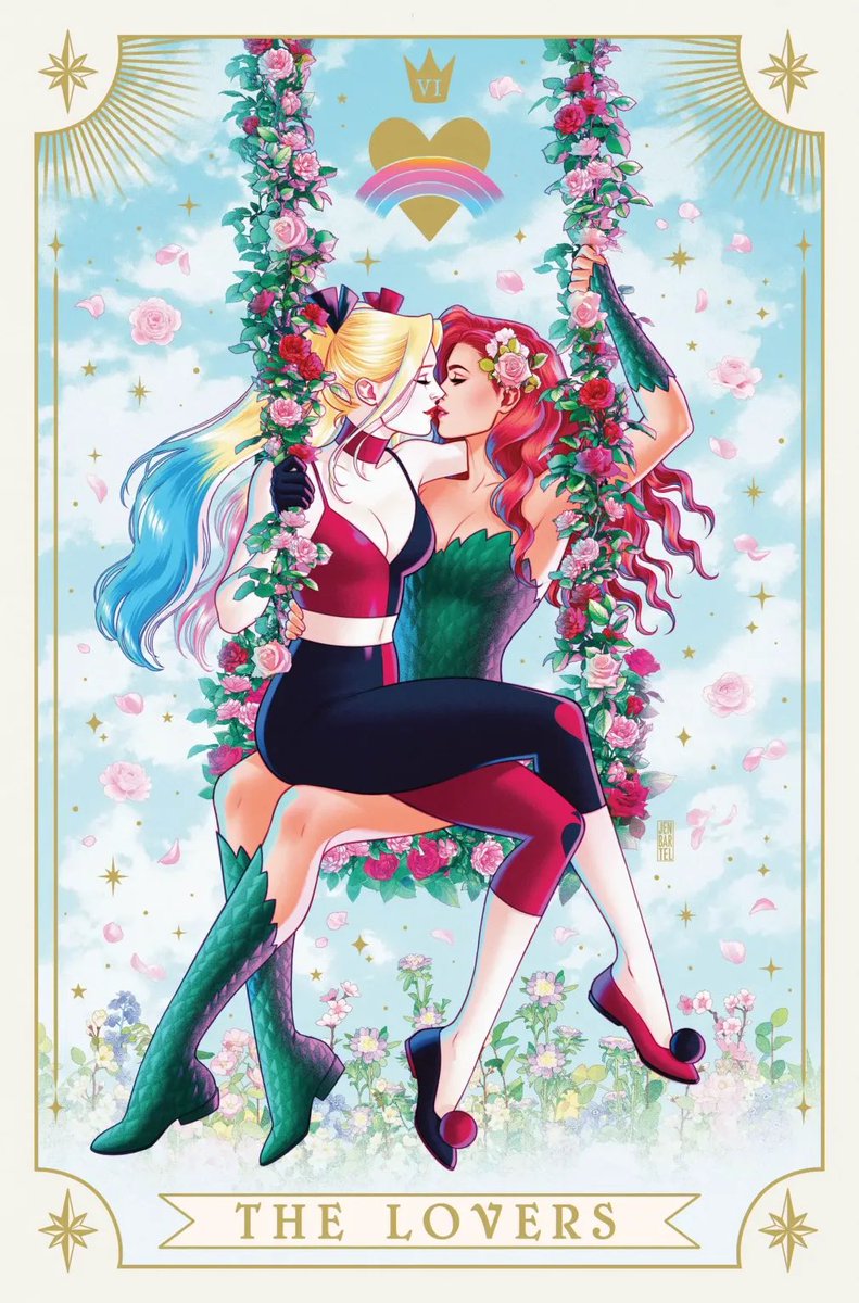 GCSfiles's tweet photo. A variant cover by Jen Bartel for  Harley Quinn, Poison Ivy, and Crush written by Leah Williams and Paulina Ganucheau

#HarleyQuinn #PoisonIvy #GothamCitySirens https://t.co/g1lHbougCX